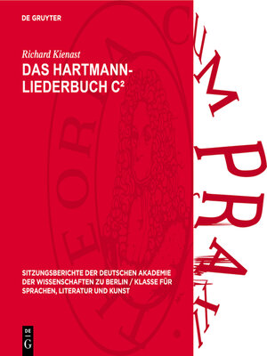 cover image of Das Hartmann-Liederbuch C<sup>2</sup>
